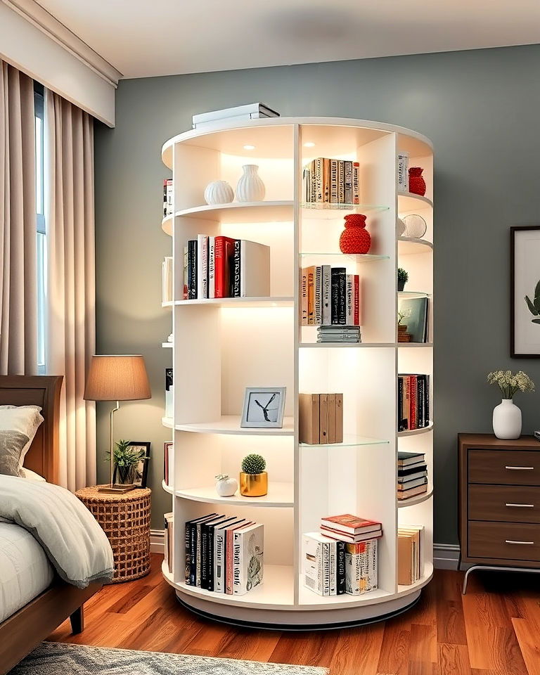 unique rotating bookshelves