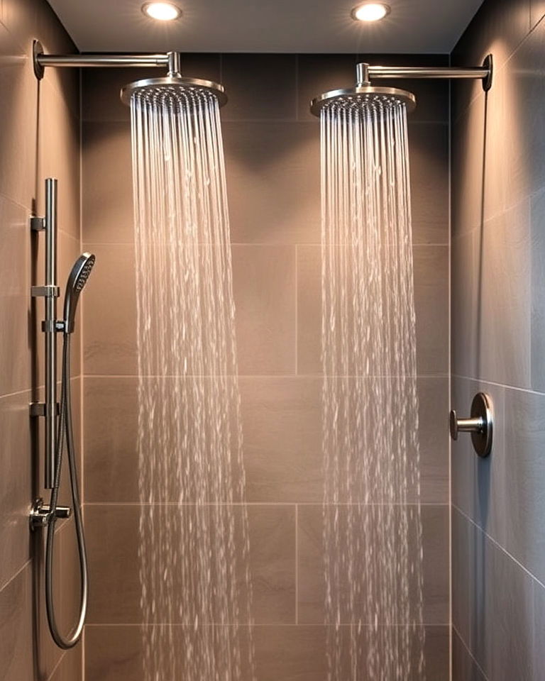 dual showerhead setup for couples