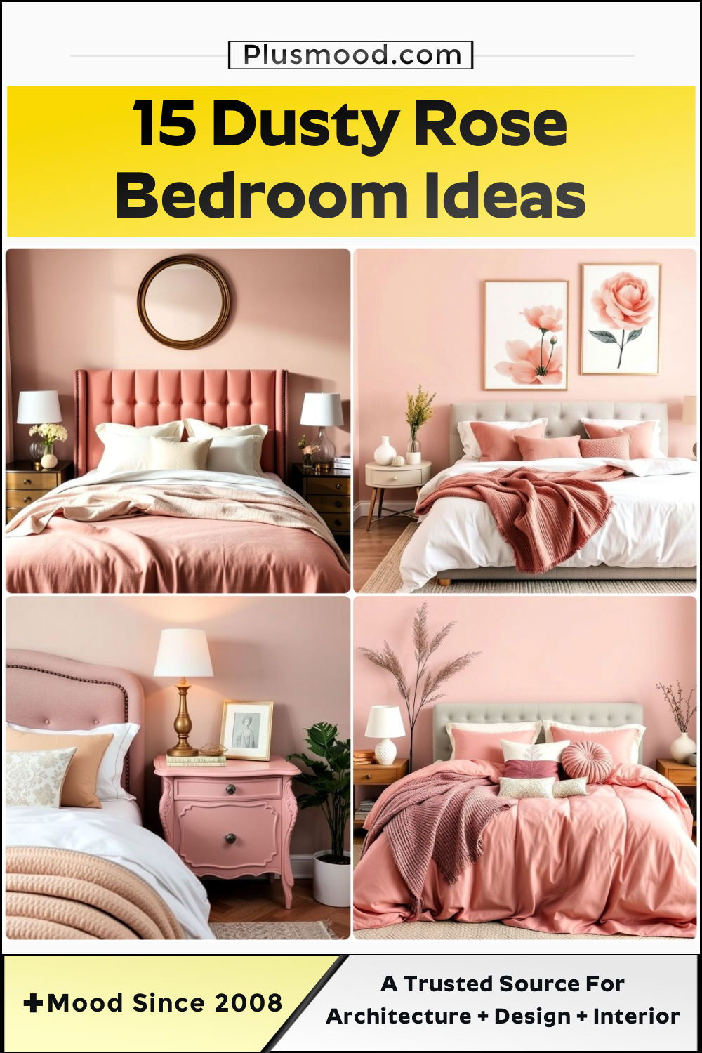 dusty rose bedroom ideas and inspiration