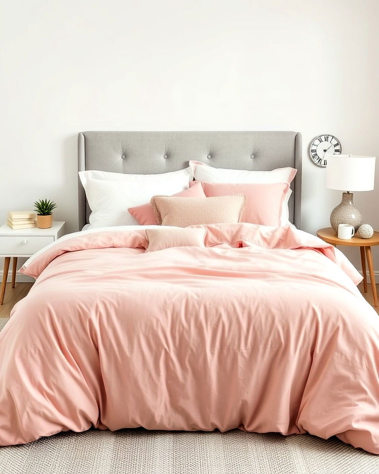 dusty rose duvet cover