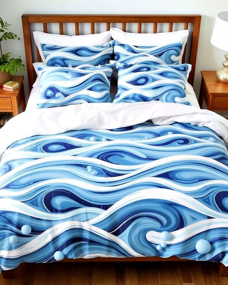 dynamic wave patterns for bedroom