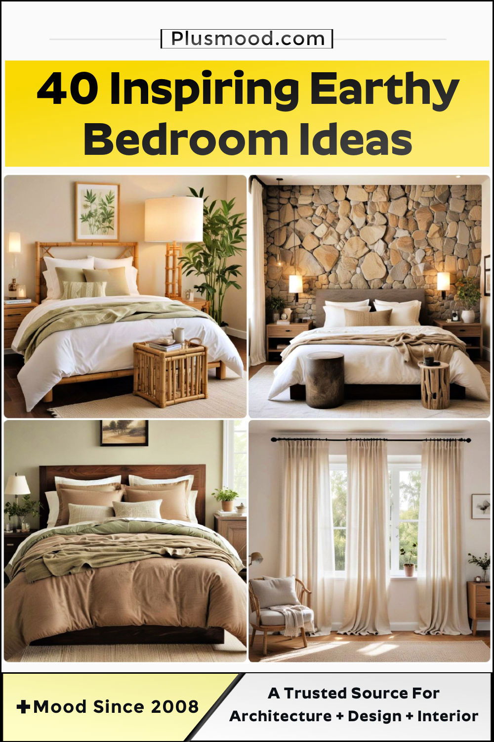 earthy bedroom ideas and inspiration