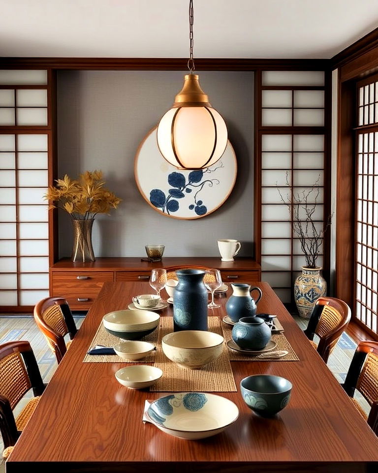 earthy japanese pottery and dining tableware