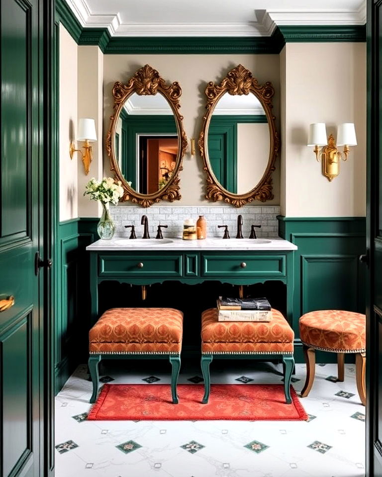 eclectic furniture bathroom pieces
