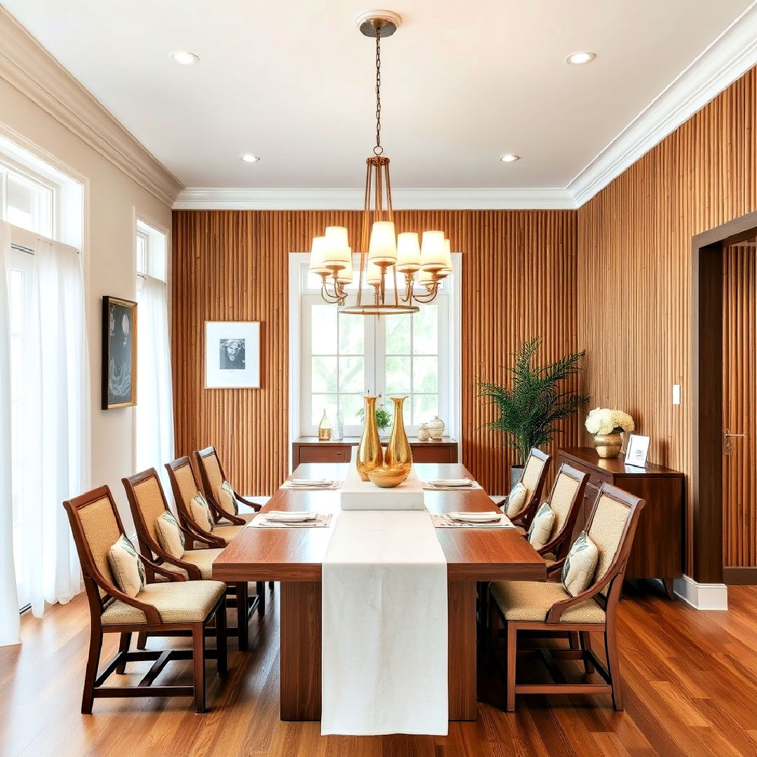 eco friendly bamboo wall paneling design