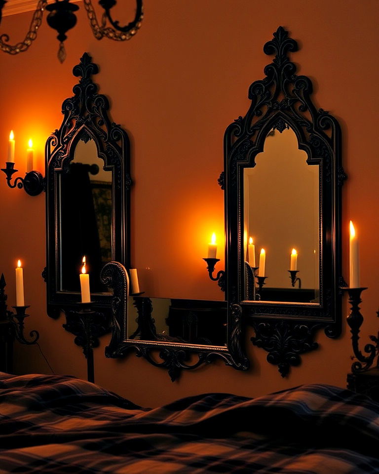 elegance gothic mirrors with ornate frame