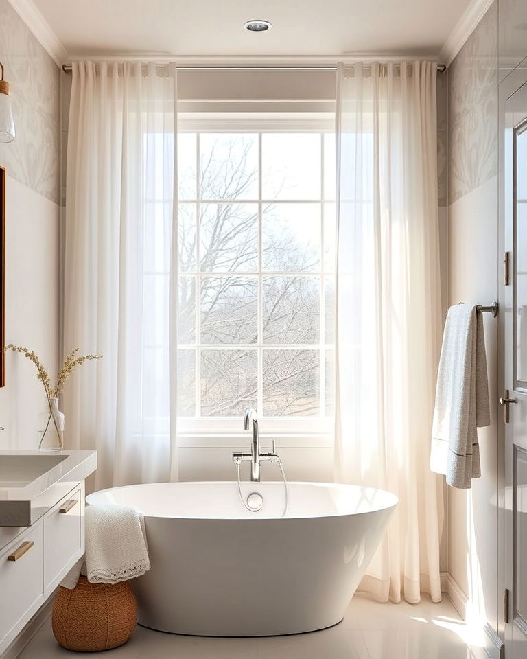elegance sheer curtains for airy lightness