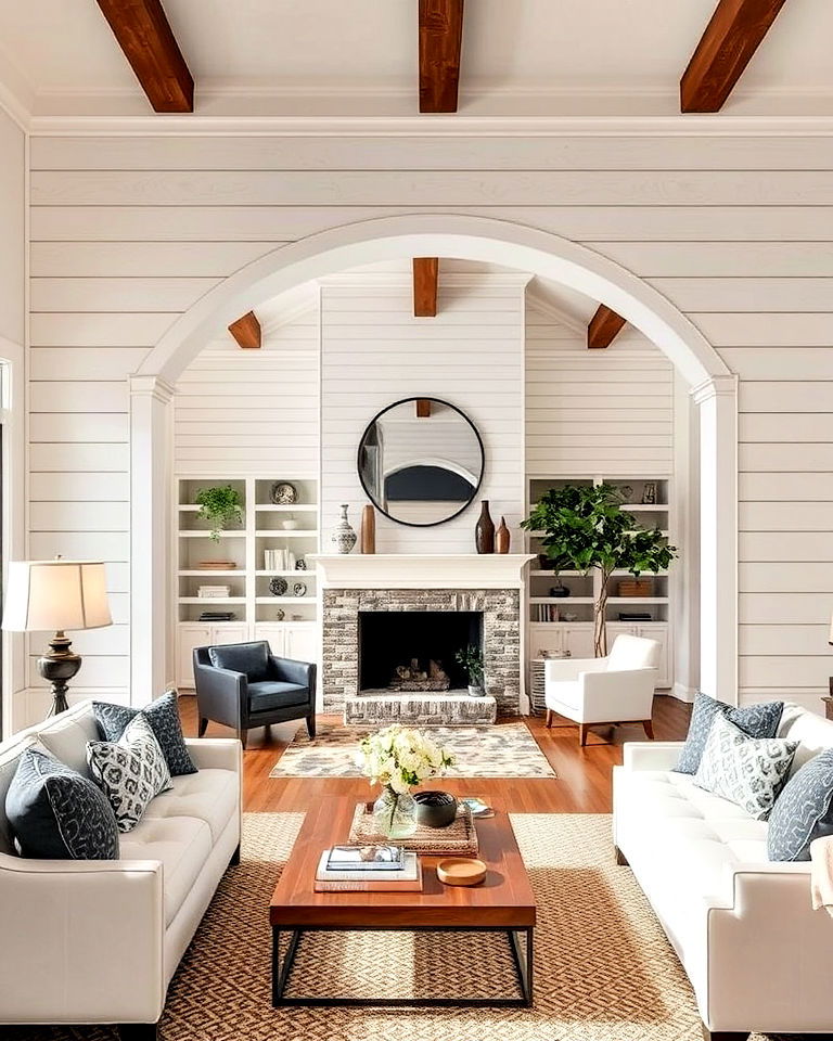 elegance shiplap archway accent