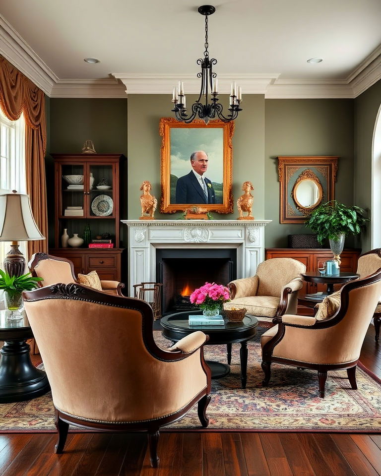 elegant curved accent chairs