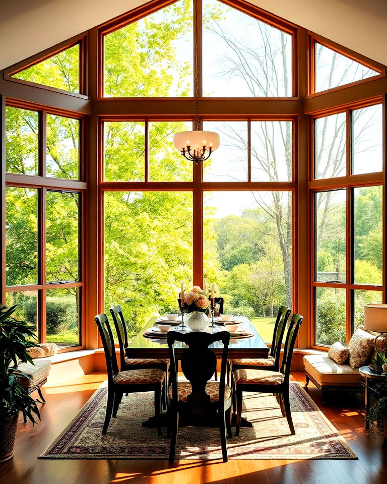 embrace natural light with floor to ceiling windows