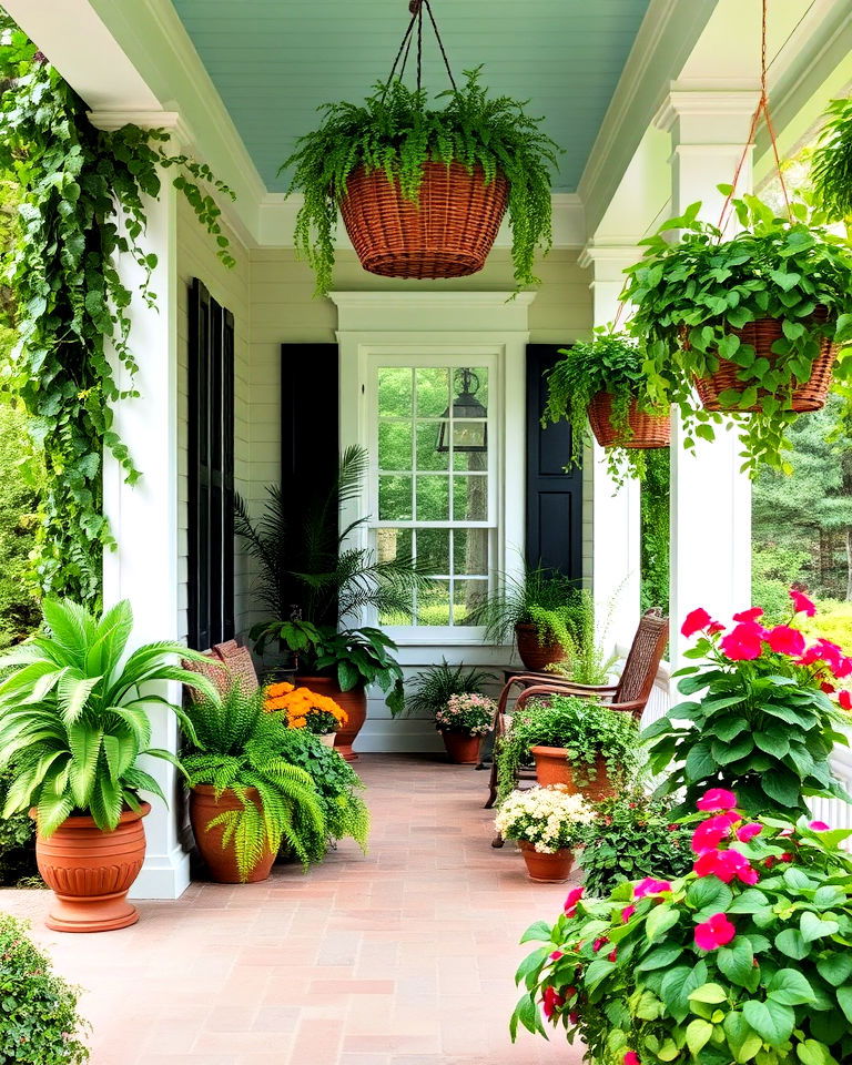 embrace potted plants and hanging baskets