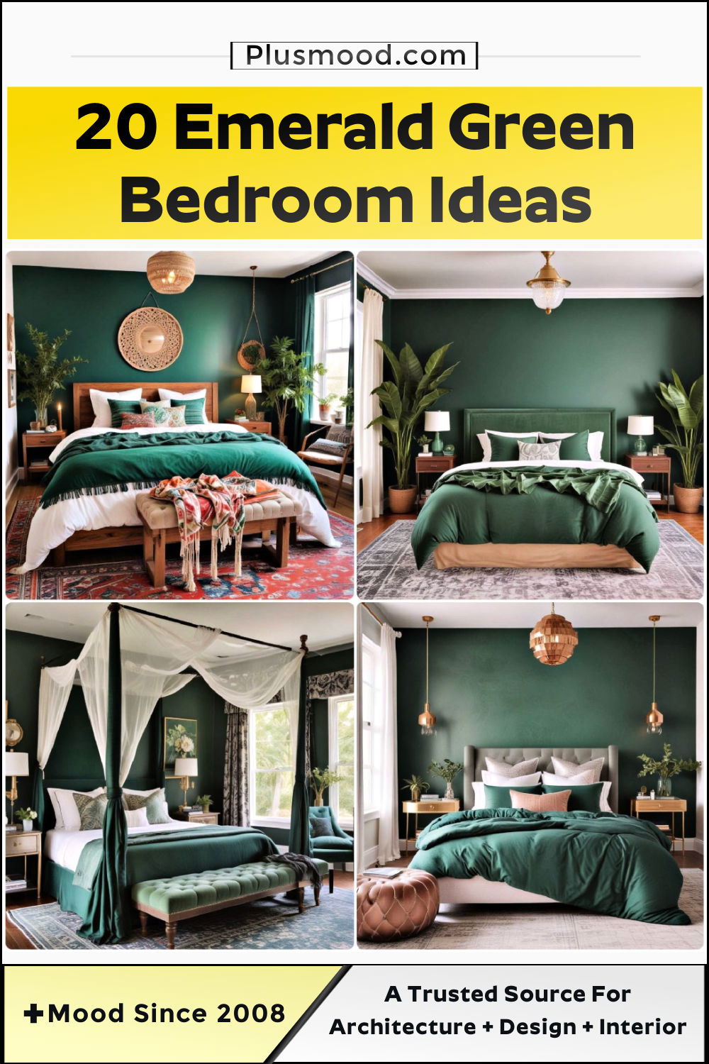 emerald green bedroom ideas and inspiration