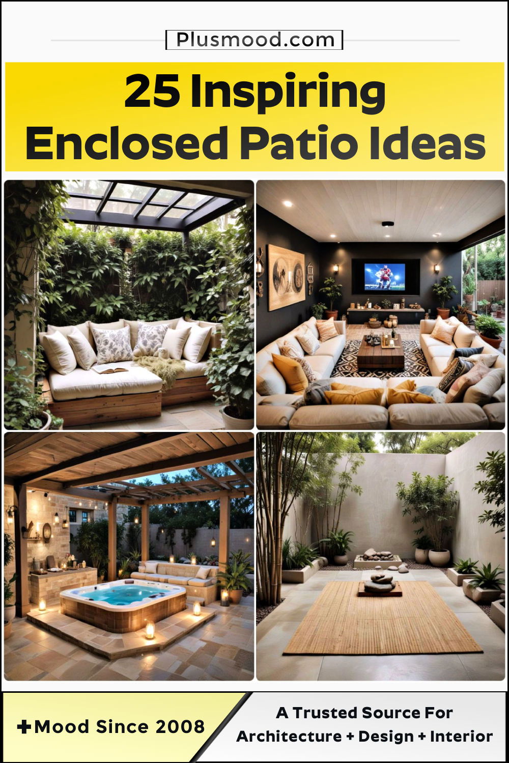 enclosed patio ideas and inspiration