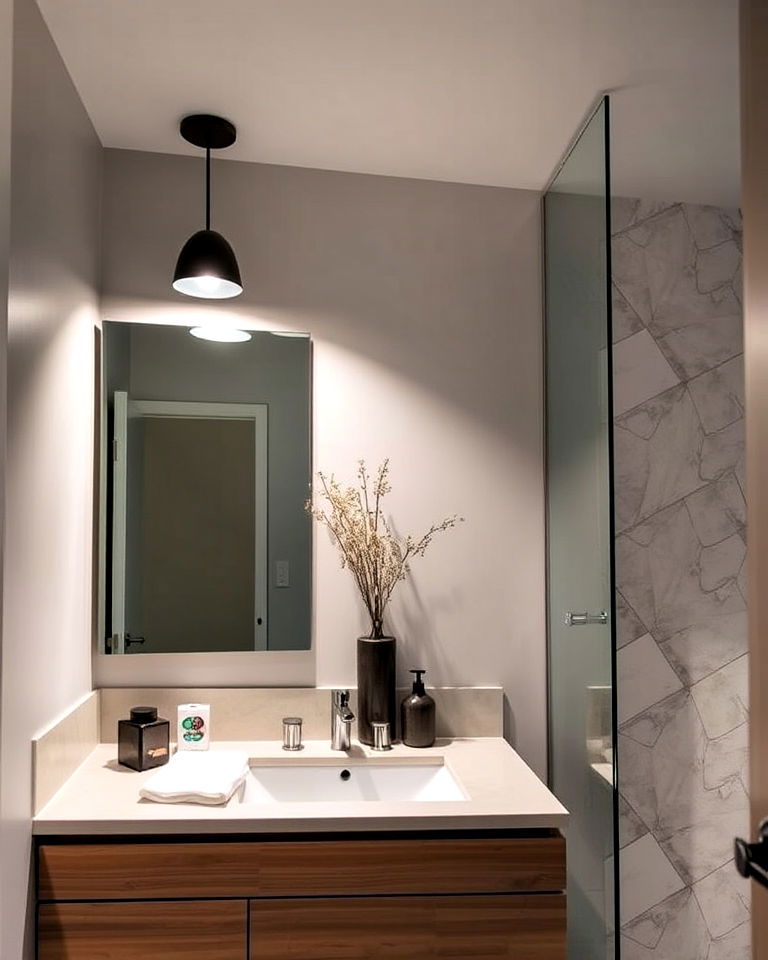 energy efficient task lighting for the vanity area