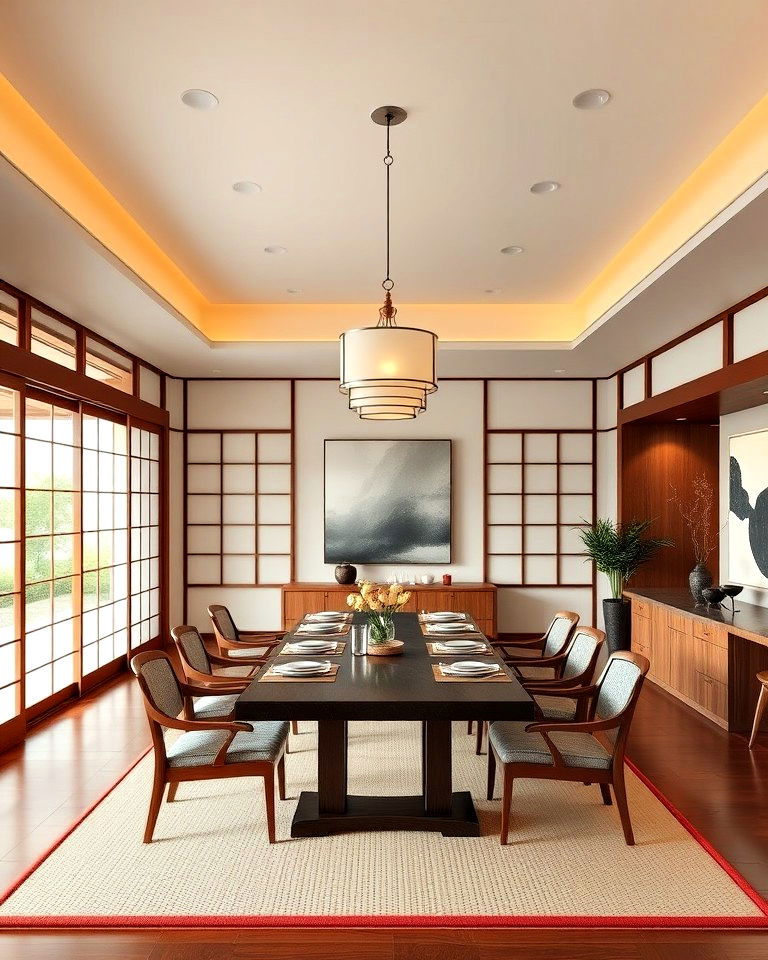 engawa inspired inviting open dining space
