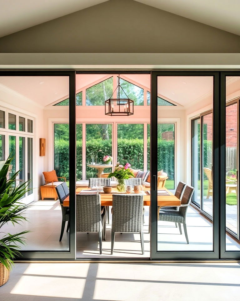 enhance indoor outdoor flow with sliding glass doors