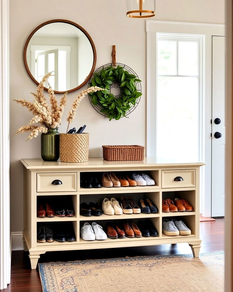 entryway shoe chest design