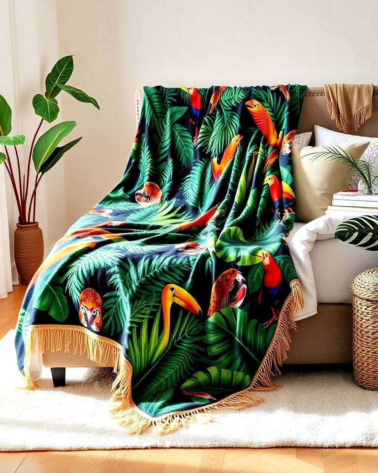 exotic throw blankets