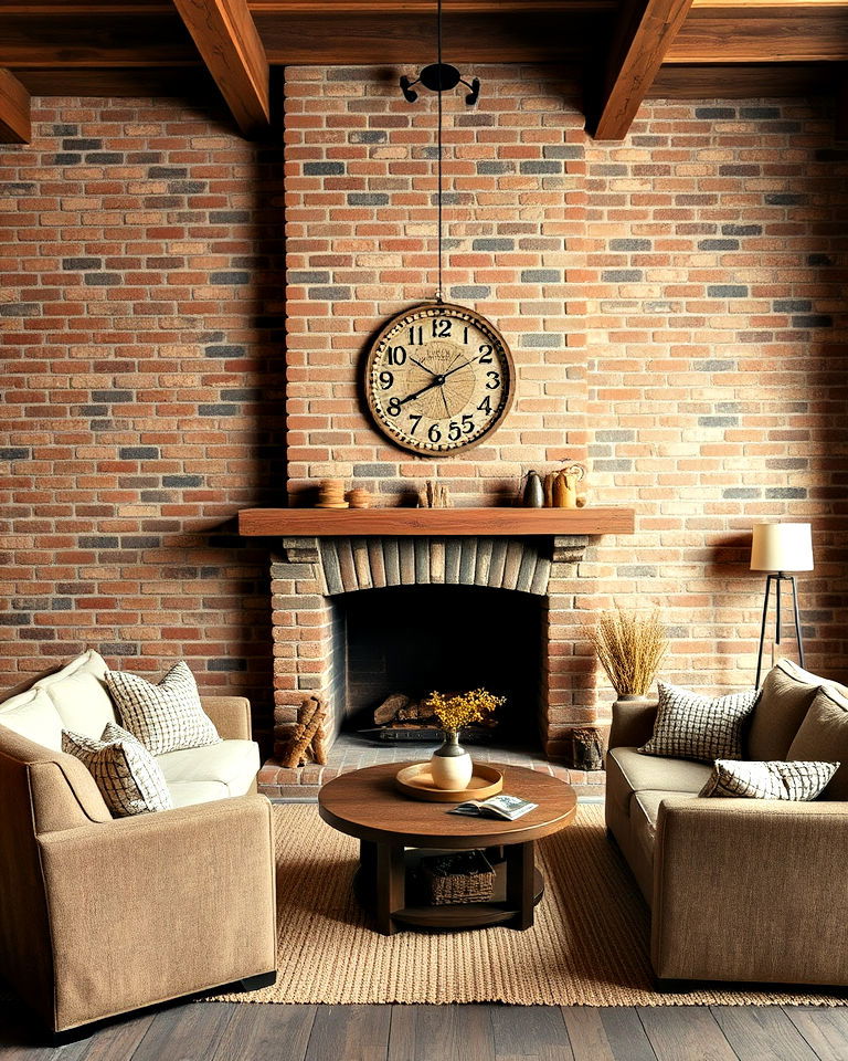 exposed brick walls