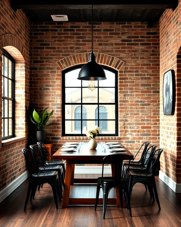 exposed brick walls