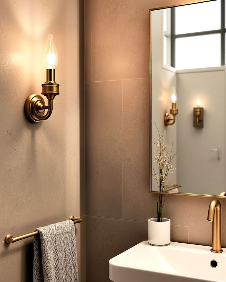 eye catching wall sconces for your bathroom