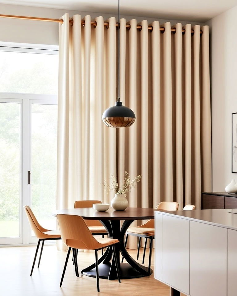 eyelet curtains dining room