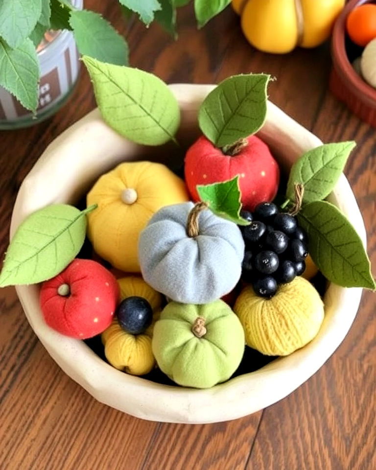 fabric fruit display