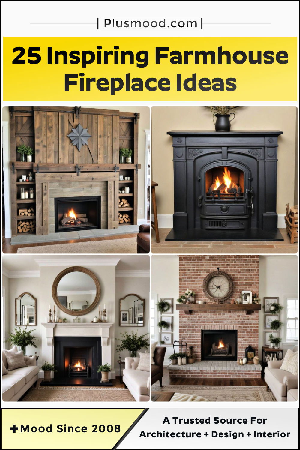 farmhouse fireplace ideas and inspiration