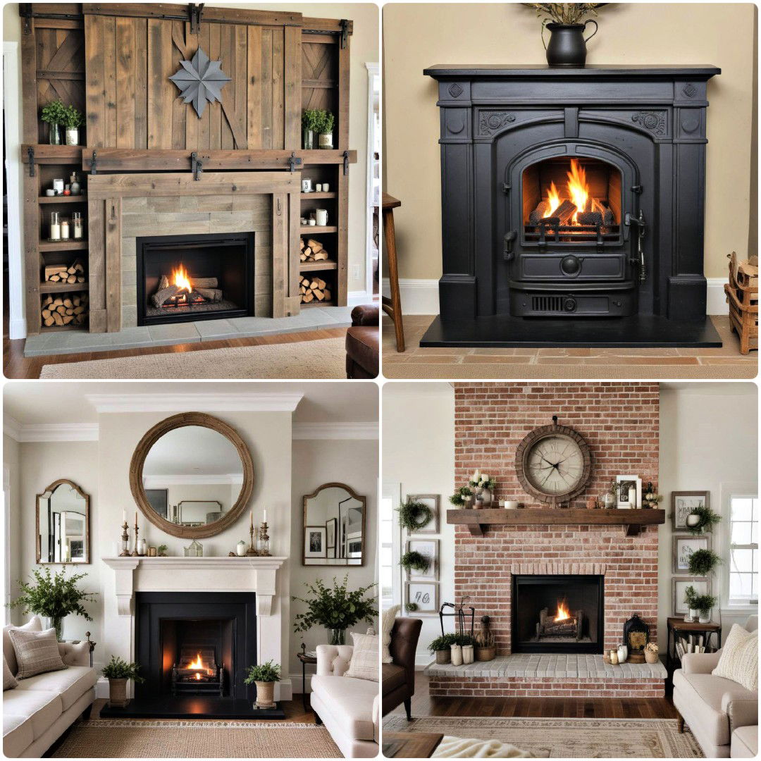 25 Farmhouse Fireplace Ideas To Add Style to Your Home