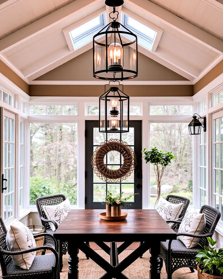 farmhouse lantern lighting