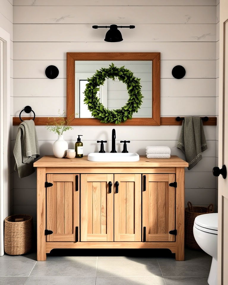 farmhouse style vanities for a cozy feel