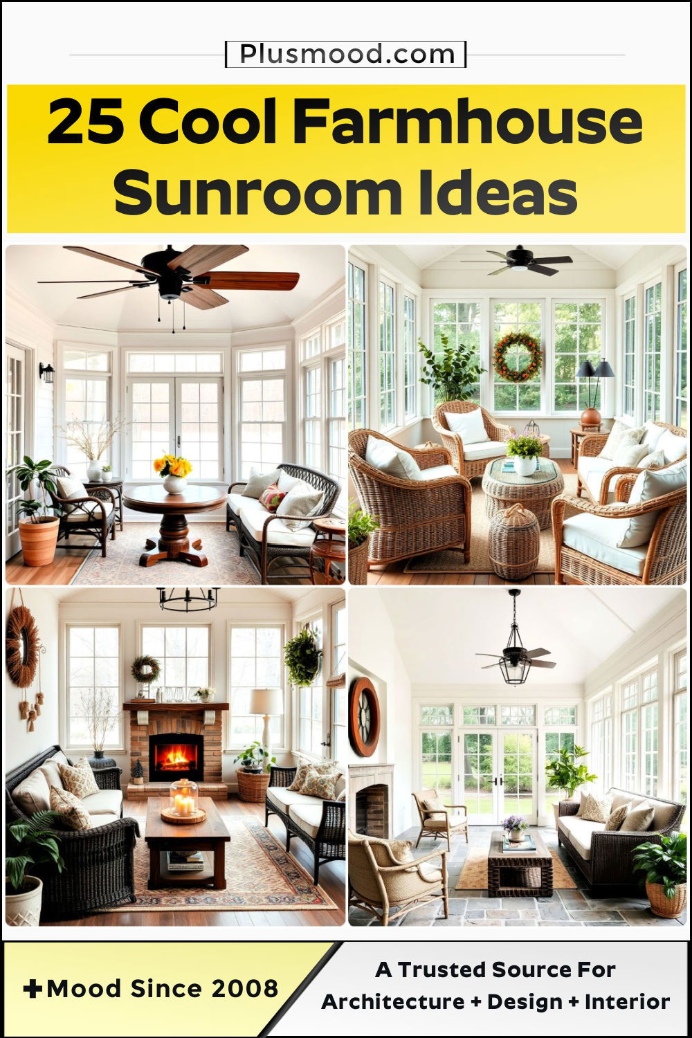 farmhouse sunroom ideas and inspiration