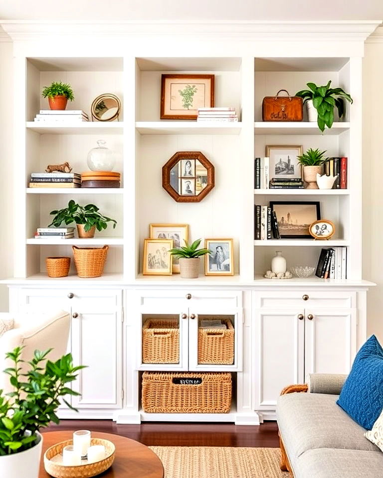 feature open shelving for a light and airy look