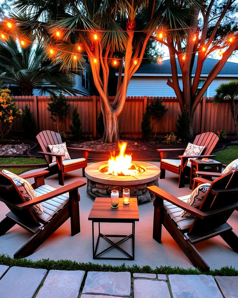 fire pit gathering space