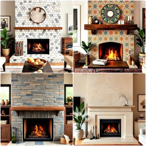 fireplace backsplash ideas