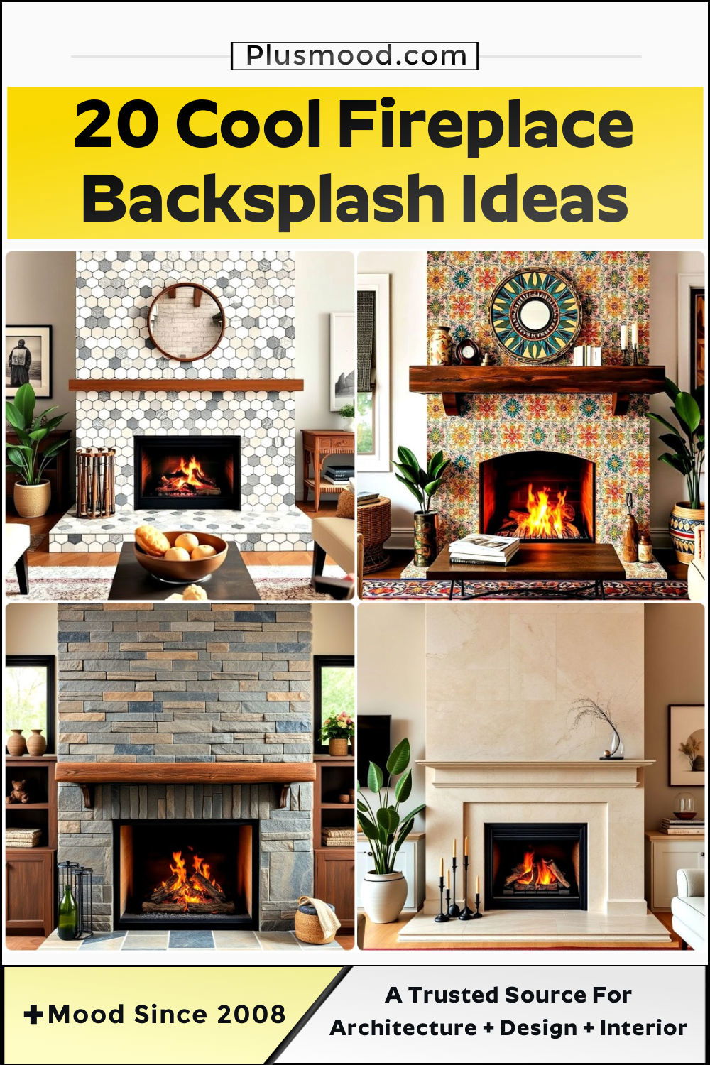 fireplace backsplash ideas and inspiration