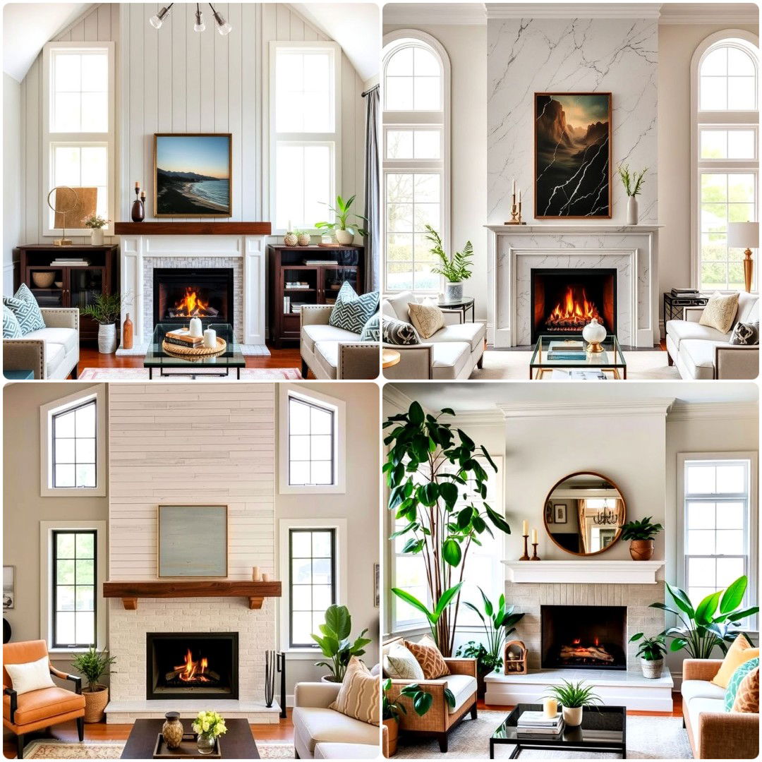 25 Fireplace Between Windows Ideas for A Cozy Home