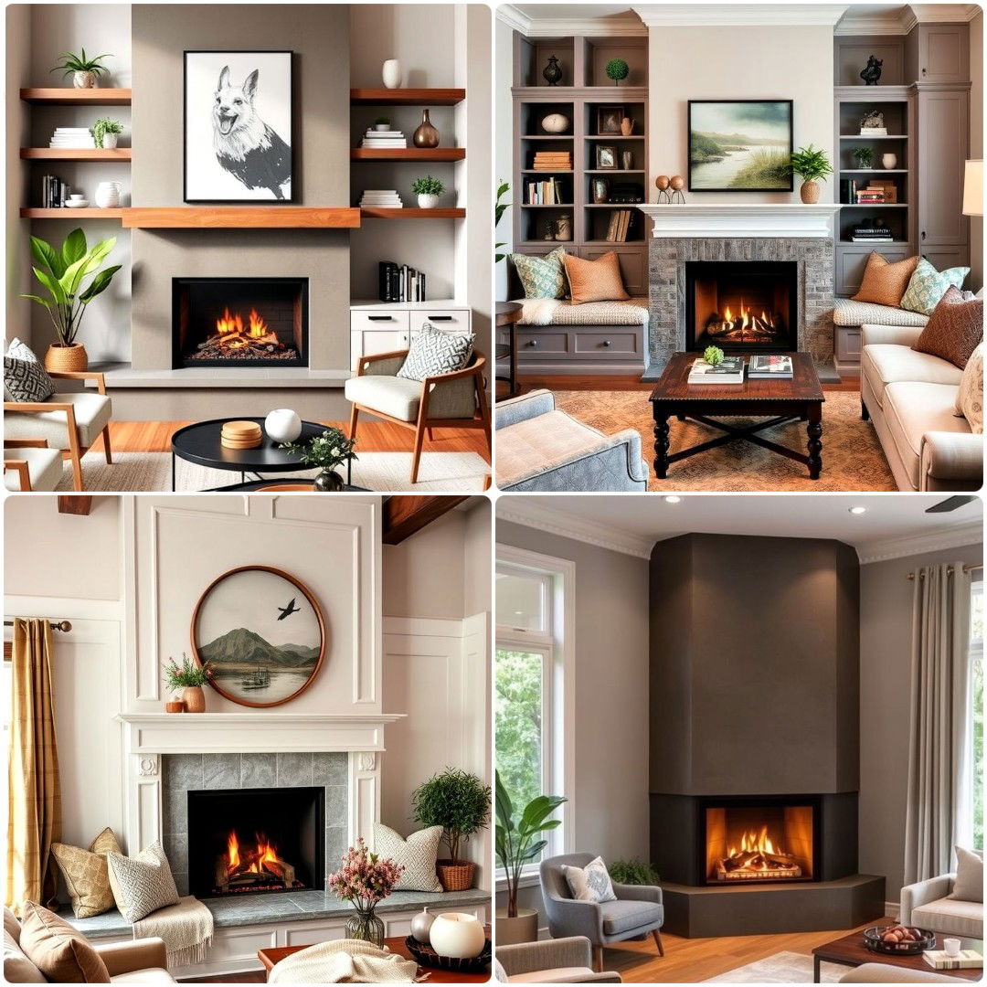 25 Fireplace Built-in Ideas for Functional Decor