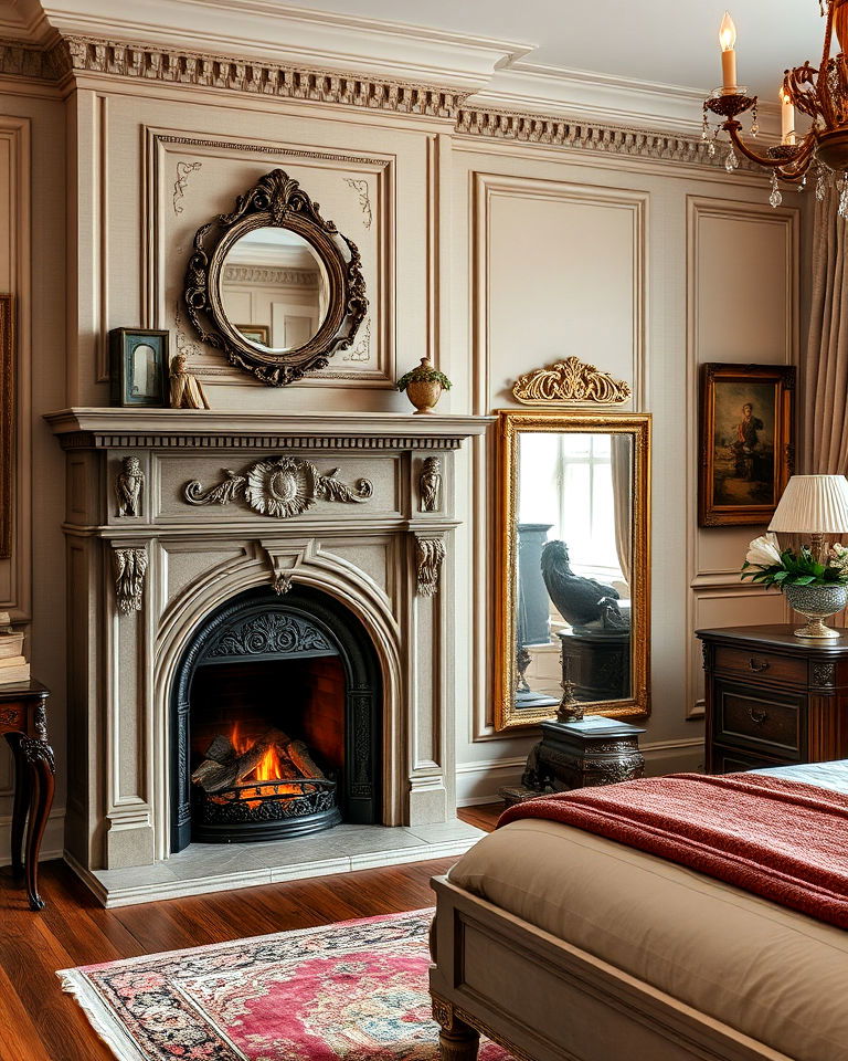 fireplace fireplace with ornate details