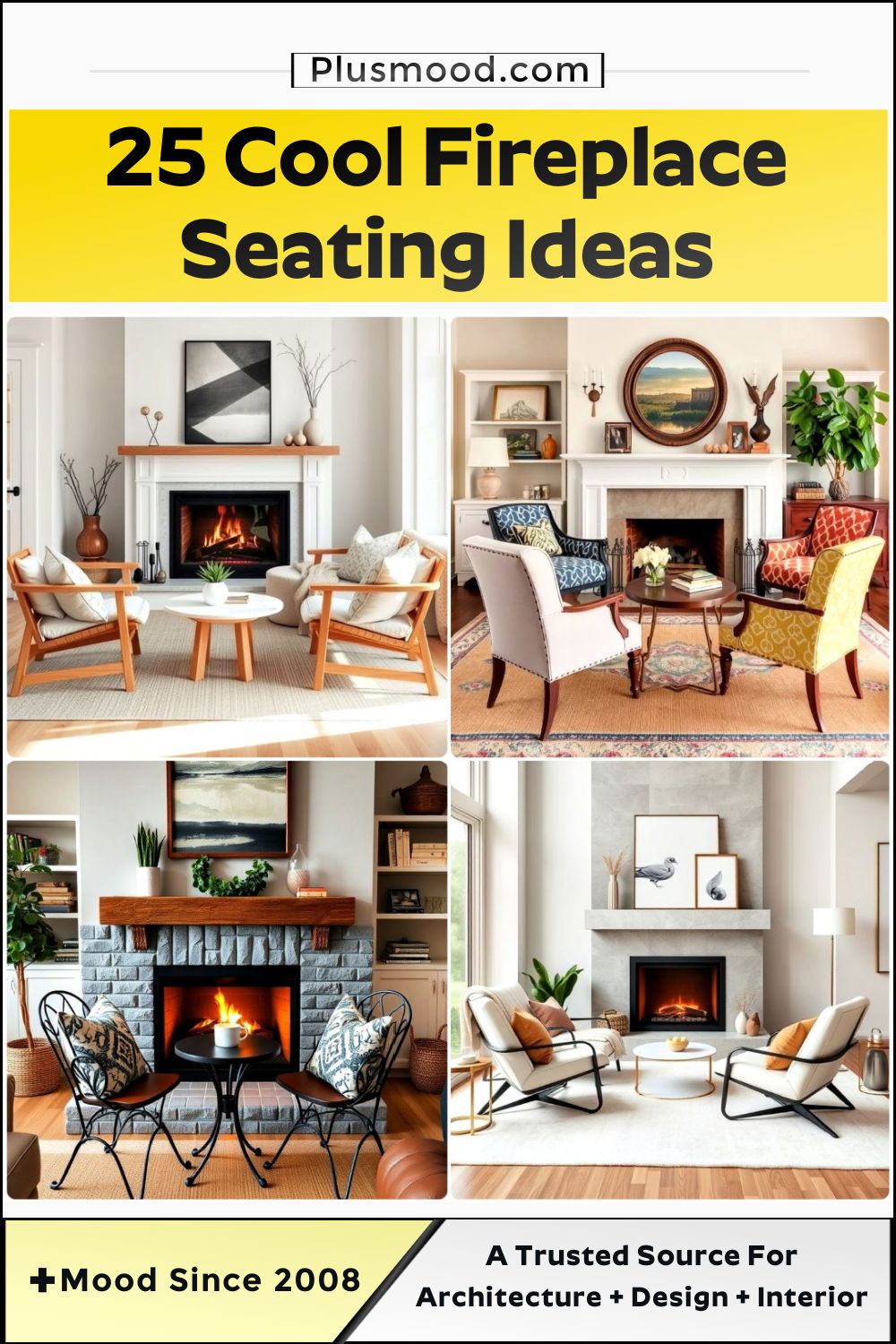 fireplace seating ideas and inspiration