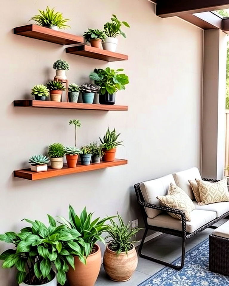 floating plant shelves