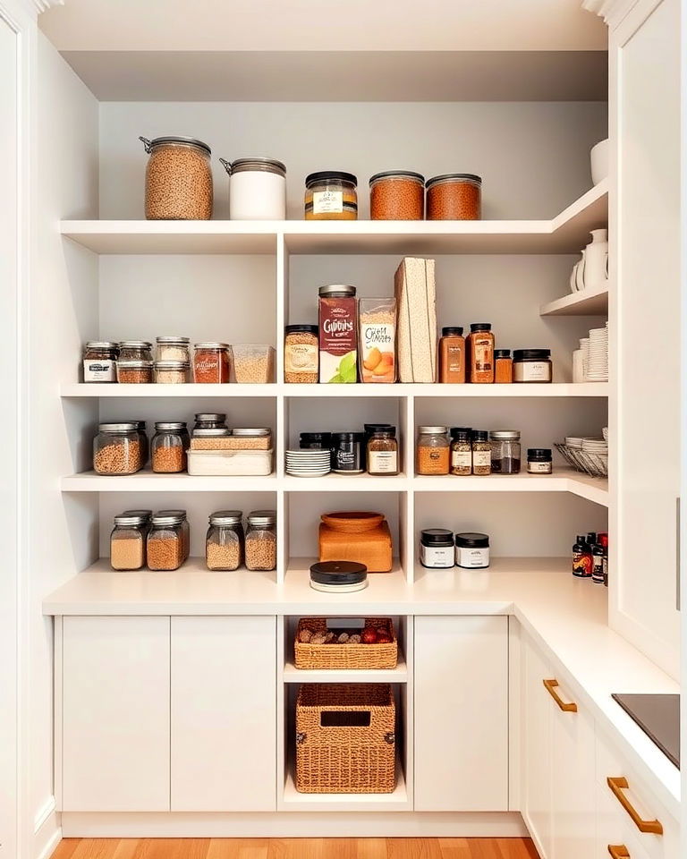 floating shelf pantry