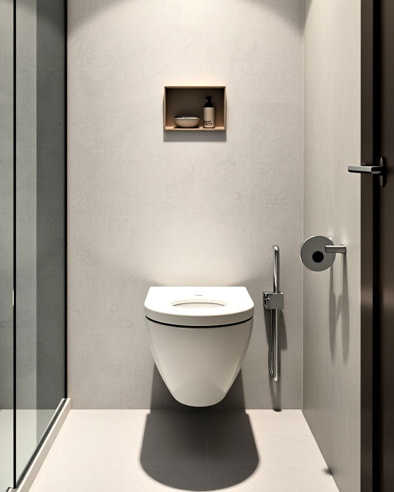 floating toilet for a modern look