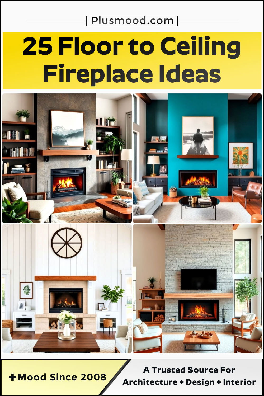 floor to ceiling fireplace ideas and inspiration