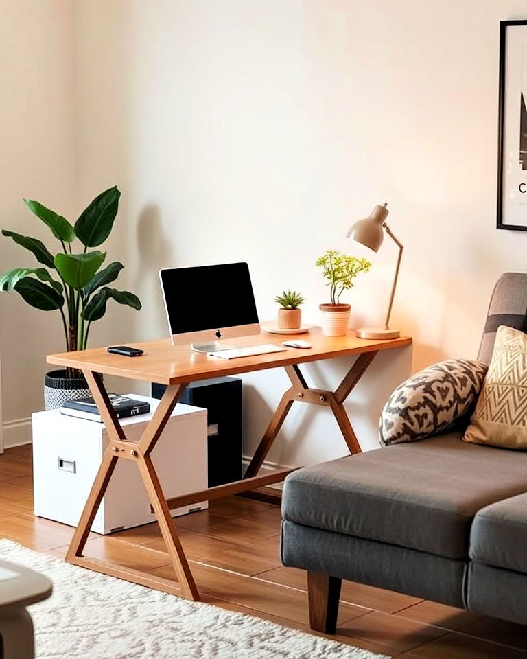 foldable living room desk for flexibility