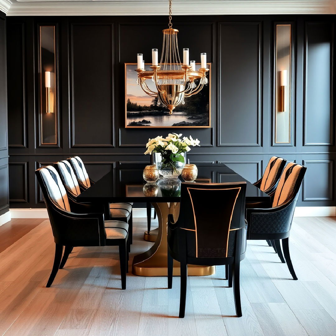 formal art deco dining chairs