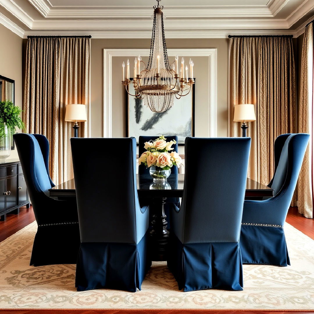 formal high back dining chairs