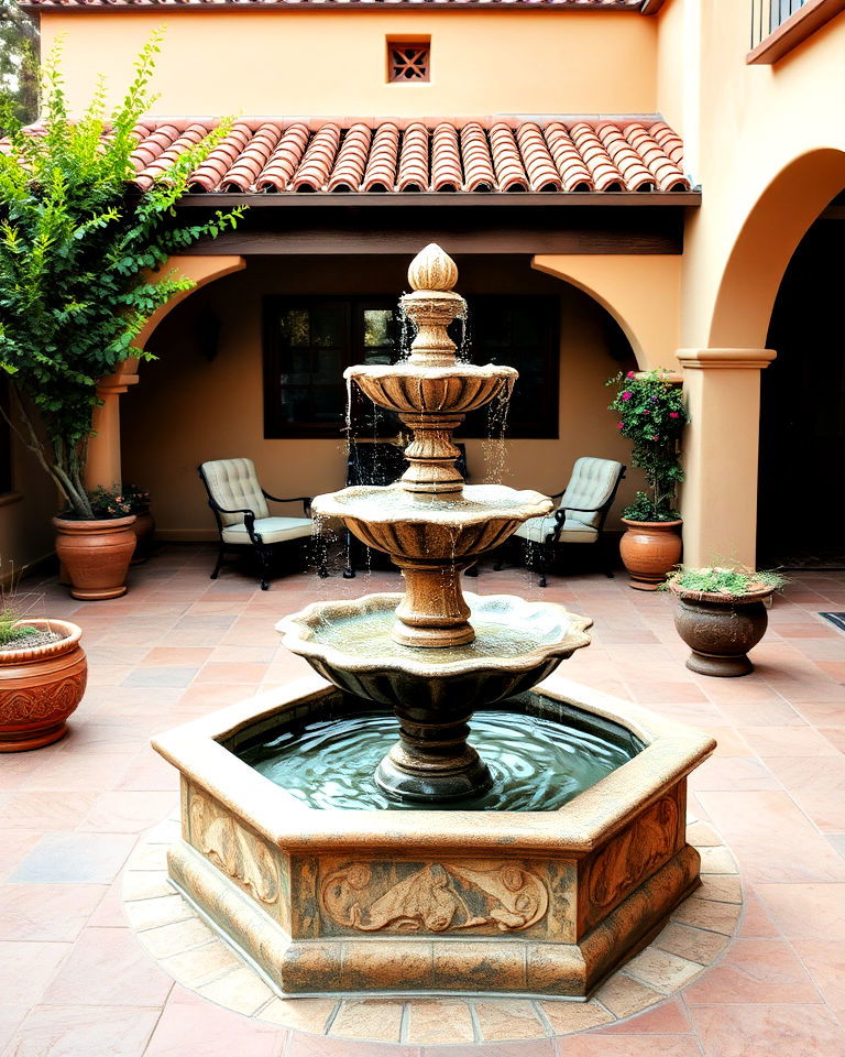 fountain centerpiece for patio