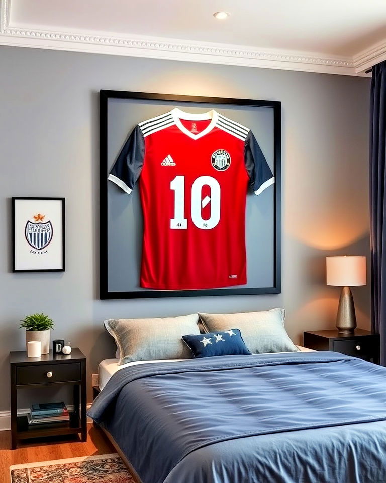 framed soccer jerseys