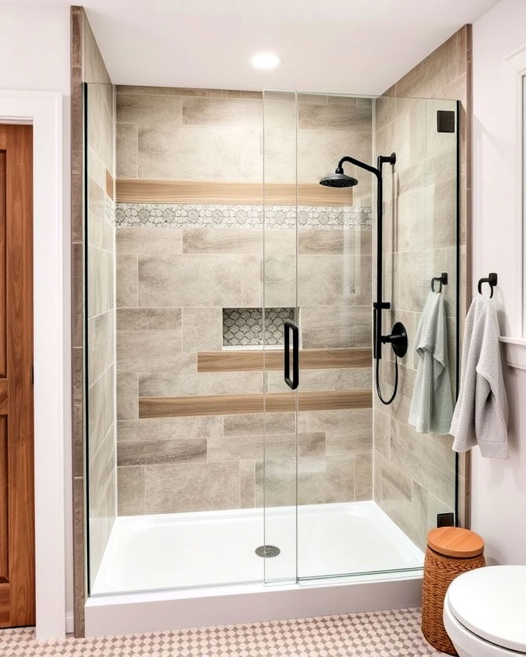 frameless glass shower